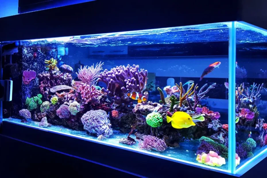 aquarium allume dans le noir